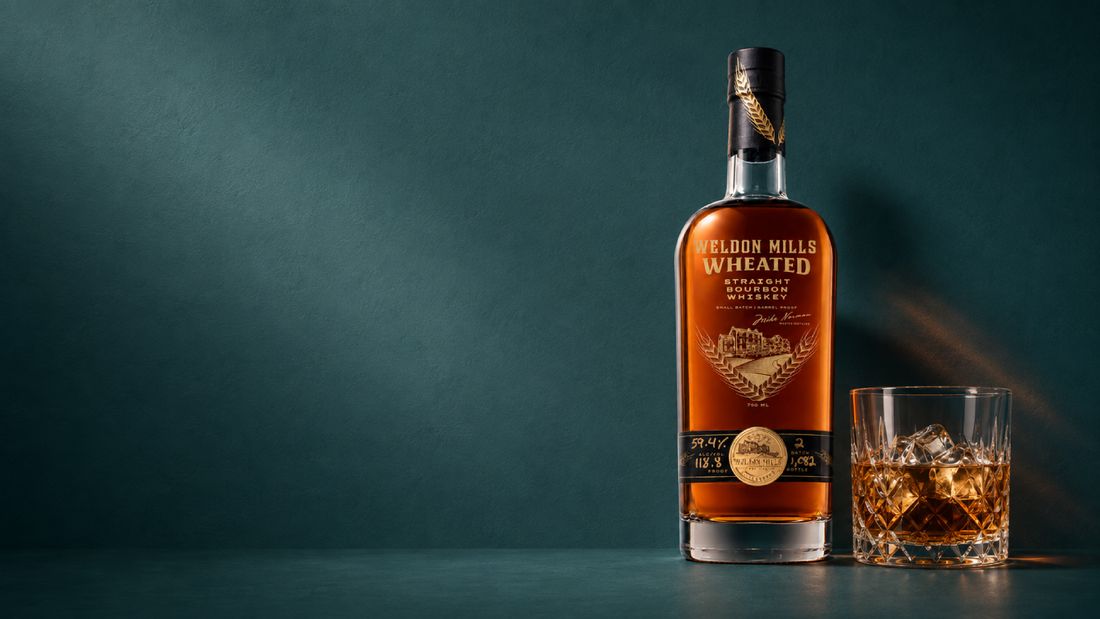 Weldon Mills Wheated Bourbon product photography