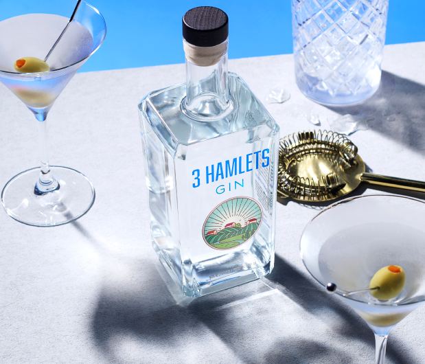 3 Hamlets Gin with martini